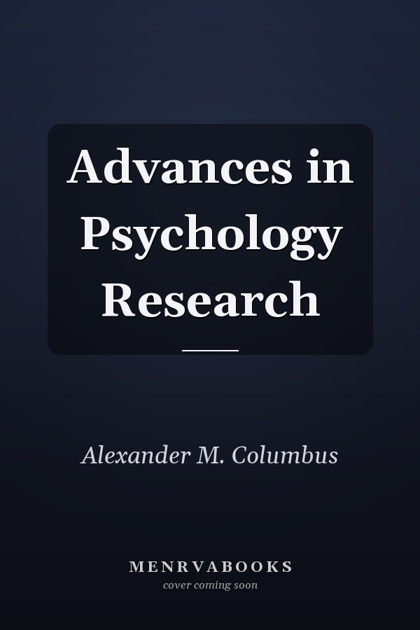 Advances in Psychology Research