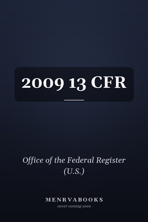 2009 13 CFR