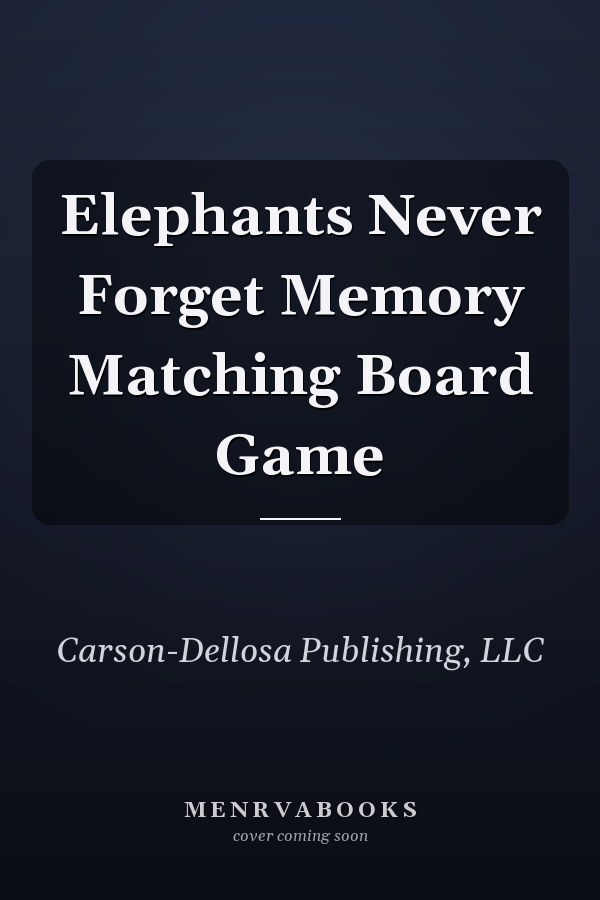 Elephants Never Forget Memory Matching Board Game