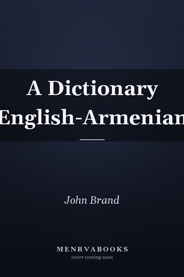 A Dictionary English-Armenian