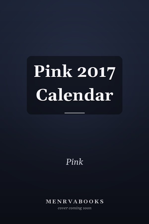 Pink 2017 Calendar