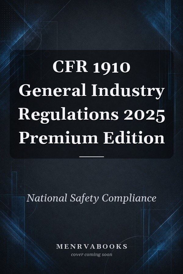 CFR 1910 General Industry Regulations 2025 Premium Edition