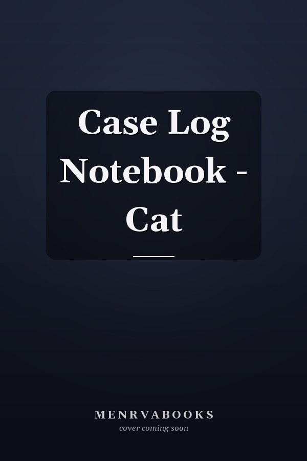 Case Log Notebook - Cat