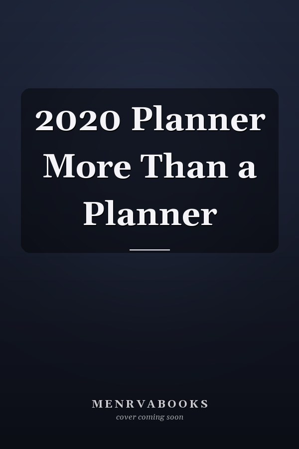 2020 Planner More Than a Planner