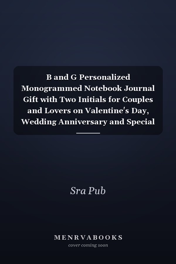 B and G Personalized Monogrammed Notebook Journal Gift with Two Initials for Couples and Lovers on Valentine's Day, Wedding Anniversary and Special Occasions with Beautiful Golden Glitter Cover : Notebook Journal with Blank Lined Pages
