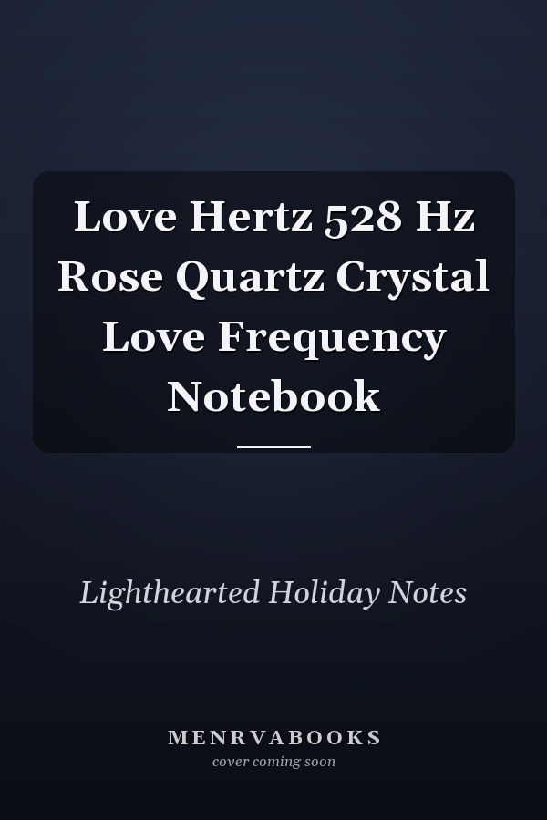 Love Hertz 528 Hz Rose Quartz Crystal Love Frequency Notebook