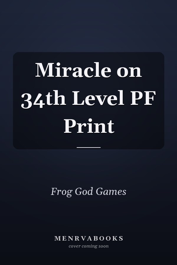 Miracle on 34th Level PF Print