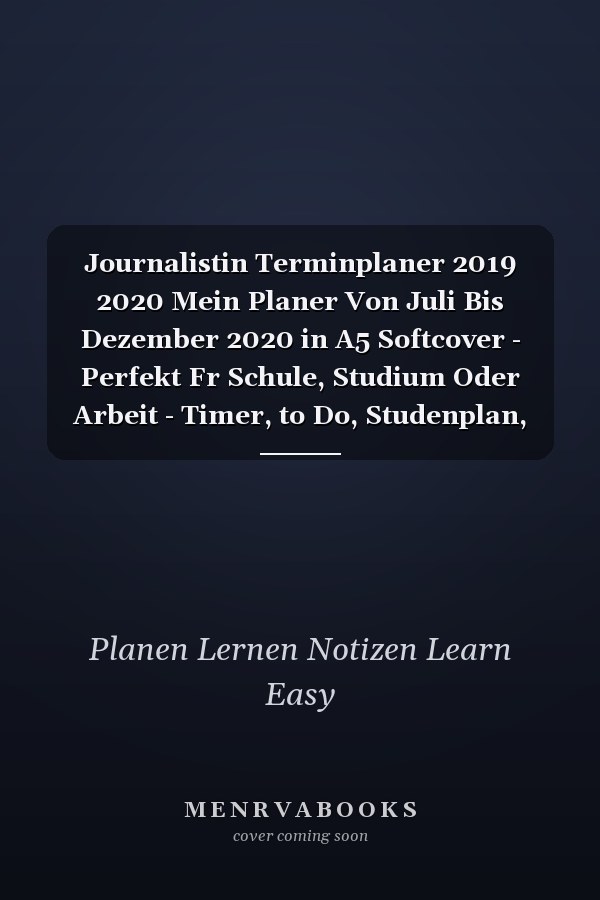 Journalistin Terminplaner 2019 2020 Mein Planer Von Juli Bis Dezember 2020 in A5 Softcover - Perfekt Fr Schule, Studium Oder Arbeit - Timer, to Do, Studenplan, Notizen - Bunte Rautenmuster Fr Frauen und Mdchen