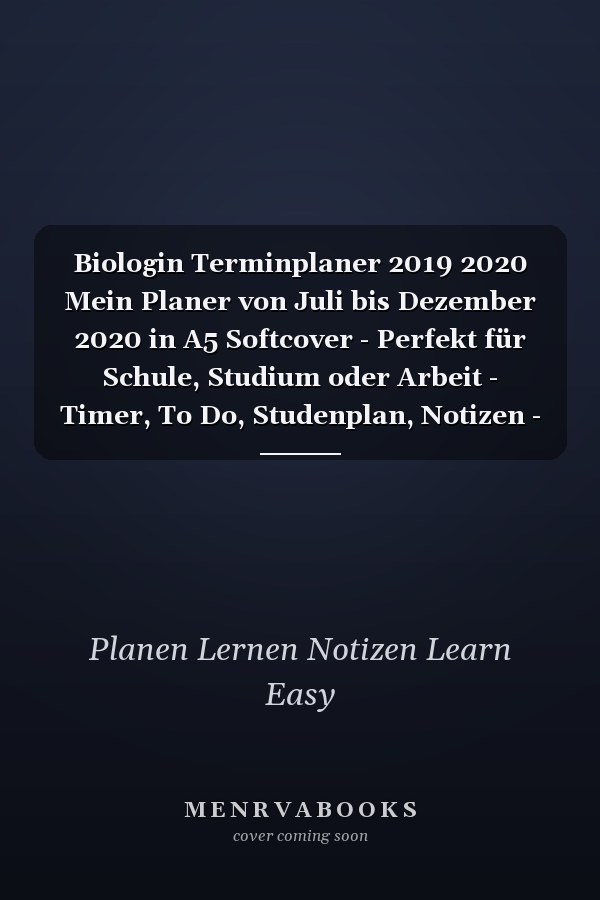 Biologin Terminplaner 2019 2020 Mein Planer von Juli bis Dezember 2020 in A5 Softcover - Perfekt für Schule, Studium oder Arbeit - Timer, To Do, Studenplan, Notizen - Bunte Rautenmuster für Frauen und Mädchen
