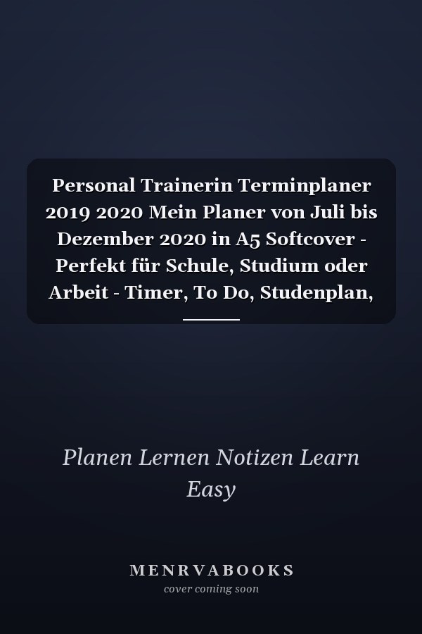Personal Trainerin Terminplaner 2019 2020 Mein Planer von Juli bis Dezember 2020 in A5 Softcover - Perfekt für Schule, Studium oder Arbeit - Timer, To Do, Studenplan, Notizen - Bunte Rautenmuster für Frauen und Mädchen