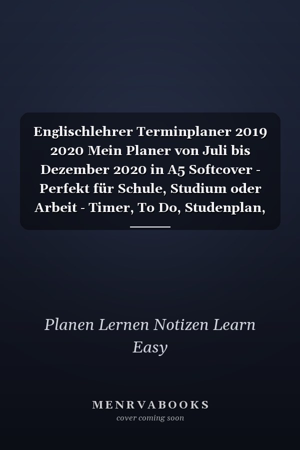 Englischlehrer Terminplaner 2019 2020 Mein Planer von Juli bis Dezember 2020 in A5 Softcover - Perfekt für Schule, Studium oder Arbeit - Timer, To Do, Studenplan, Notizen - Bunte Rautenmuster für den Mann, Männer und Jungs