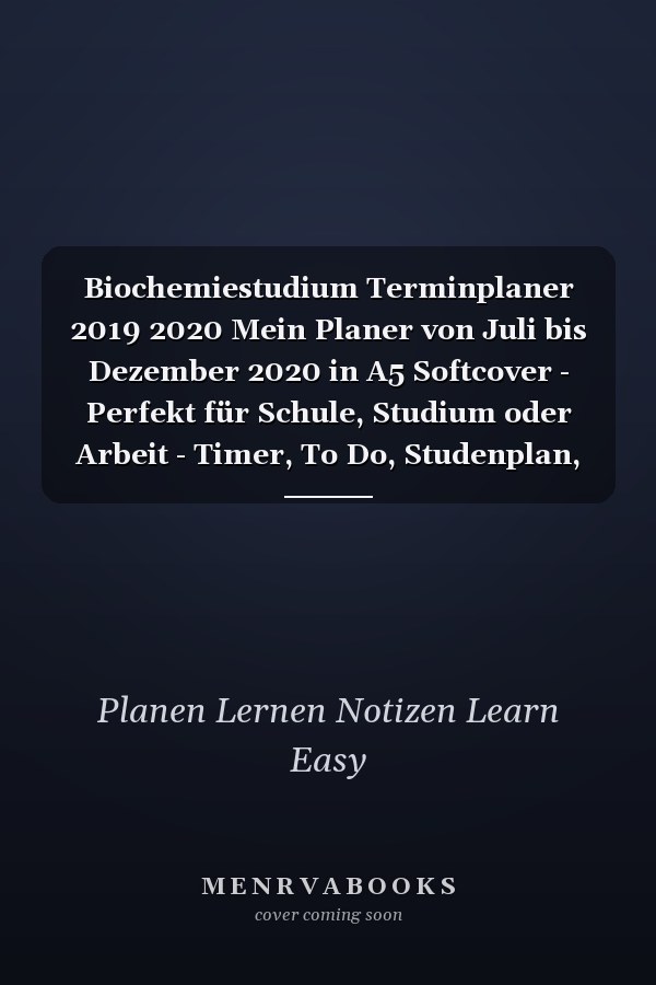 Biochemiestudium Terminplaner 2019 2020 Mein Planer von Juli bis Dezember 2020 in A5 Softcover - Perfekt für Schule, Studium oder Arbeit - Timer, To Do, Studenplan, Notizen - Bunte Rautenmuster für den Mann, Männer und Jungs