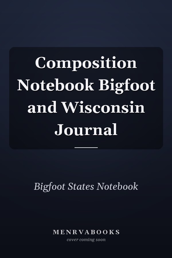 Composition Notebook Bigfoot and Wisconsin Journal