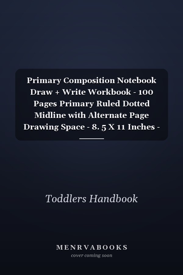 Primary Composition Notebook Draw + Write Workbook - 100 Pages Primary Ruled Dotted Midline with Alternate Page Drawing Space - 8. 5 X 11 Inches - Early Childhood to Kindergarten - Ocean Theme