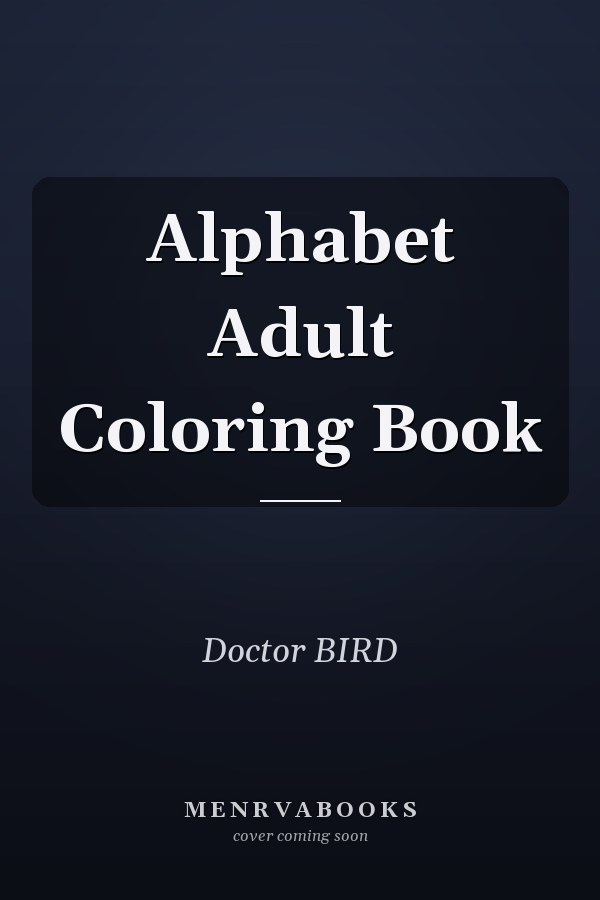 Alphabet Adult Coloring Book