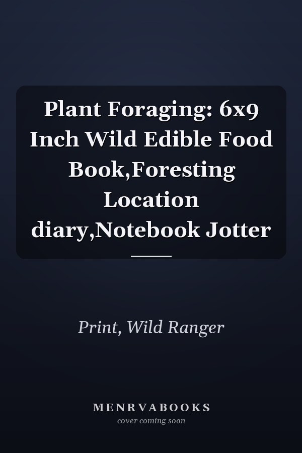 Plant Foraging: 6x9 Inch Wild Edible Food Book,Foresting Location diary,Notebook Jotter