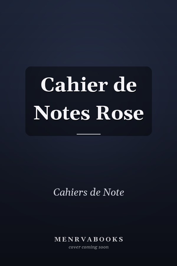 Cahier de Notes Rose