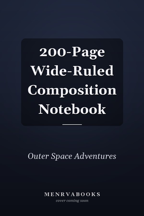 200-Page Wide-Ruled Composition Notebook