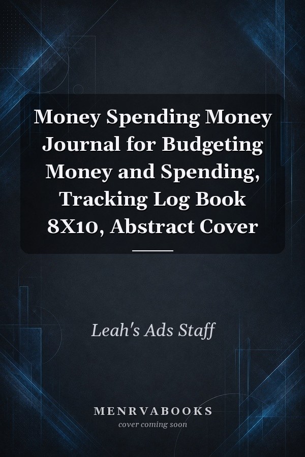Money Spending Money Journal for Budgeting Money and Spending, Tracking Log Book 8X10, Abstract Cover