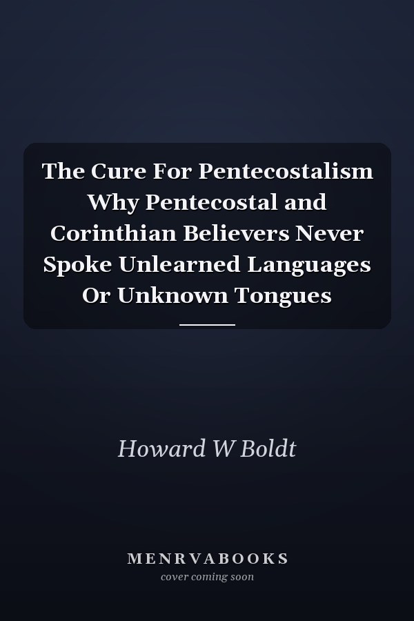 The Cure For Pentecostalism Why Pentecostal and Corinthian Believers Never Spoke Unlearned Languages Or Unknown Tongues