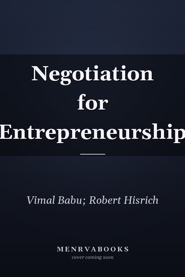 Negotiation for Entrepreneurship