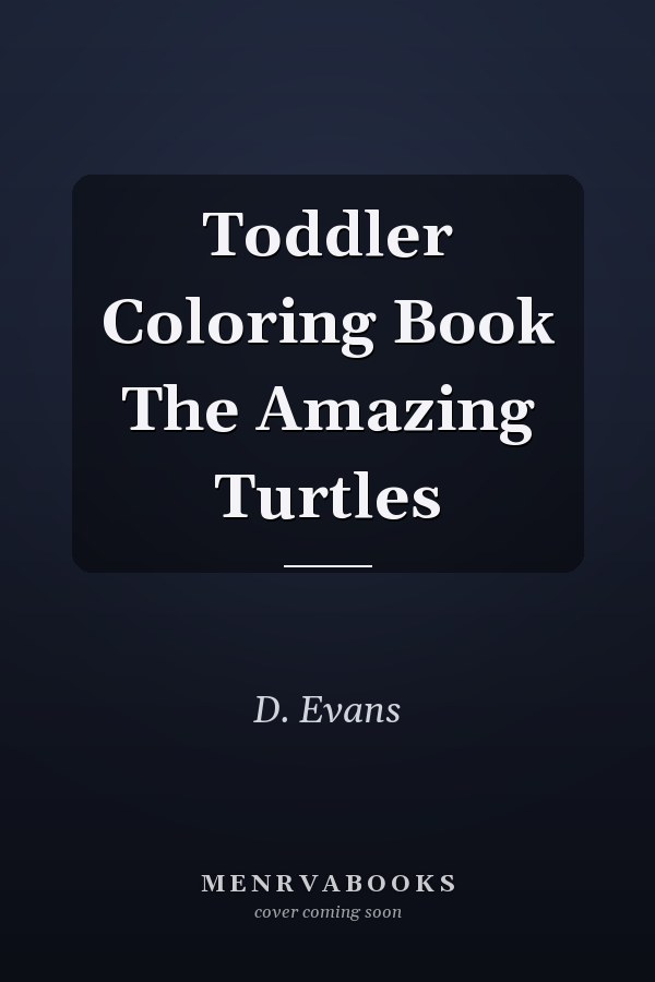 Toddler Coloring Book The Amazing Turtles