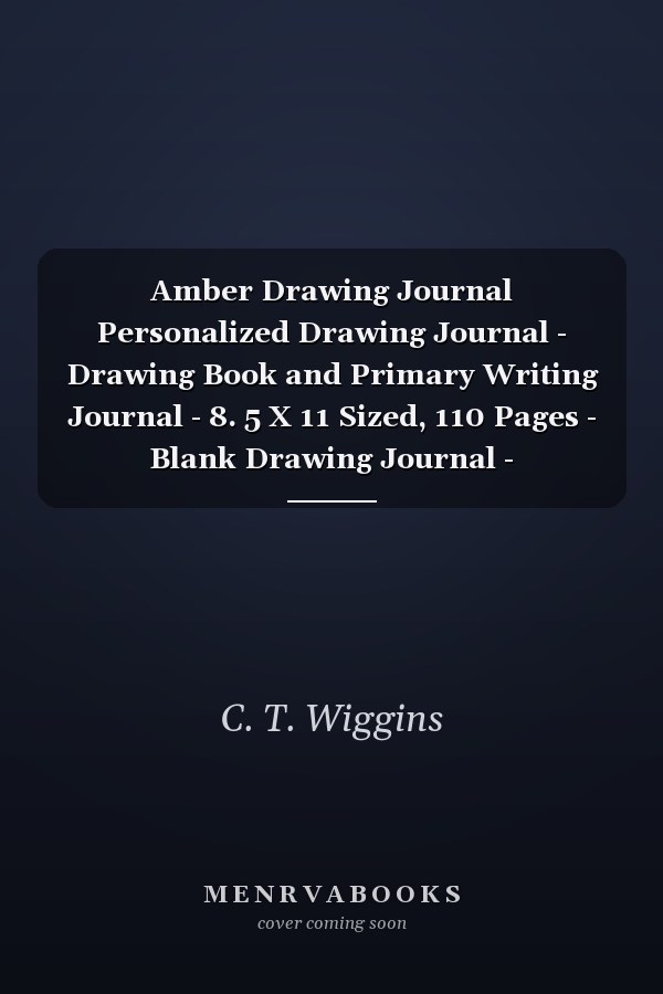 Amber Drawing Journal Personalized Drawing Journal - Drawing Book and Primary Writing Journal - 8. 5 X 11 Sized, 110 Pages - Blank Drawing Journal - Personalized Drawing Journal for Girls - Ideal for Pre-K Through 1st Grade - Pink Unicorn Drawing Journal