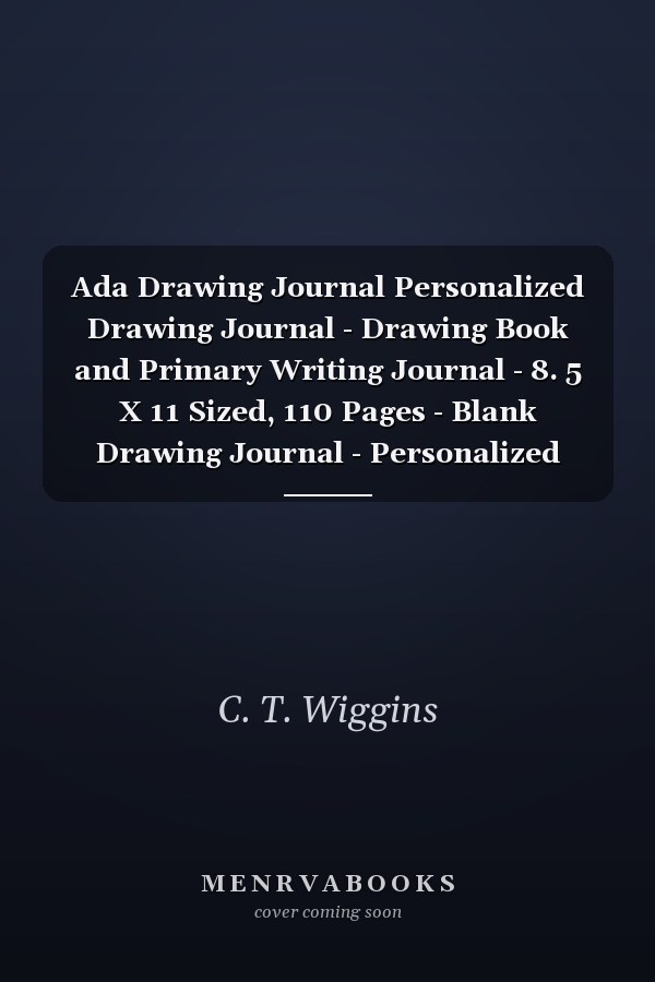 Ada Drawing Journal Personalized Drawing Journal - Drawing Book and Primary Writing Journal - 8. 5 X 11 Sized, 110 Pages - Blank Drawing Journal - Personalized Journal for Girls - Ideal for Pre-K Through 1st Grade - Pink Unicorn Drawing Journal