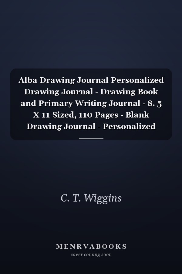 Alba Drawing Journal Personalized Drawing Journal - Drawing Book and Primary Writing Journal - 8. 5 X 11 Sized, 110 Pages - Blank Drawing Journal - Personalized Journal for Girls - Ideal for Pre-K Through 1st Grade - Pink Unicorn Drawing Journal