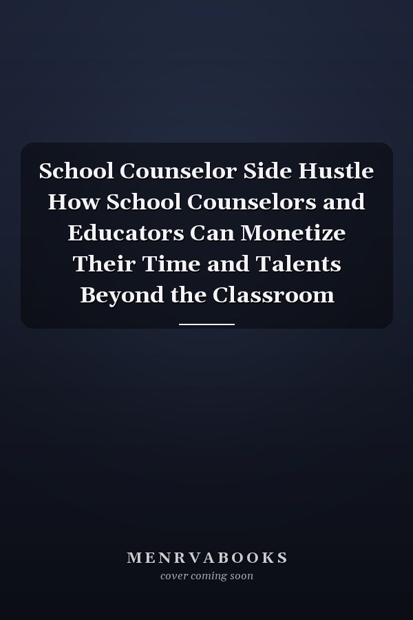 School Counselor Side Hustle How School Counselors and Educators Can Monetize Their Time and Talents Beyond the Classroom