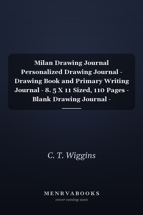 Milan Drawing Journal Personalized Drawing Journal - Drawing Book and Primary Writing Journal - 8. 5 X 11 Sized, 110 Pages - Blank Drawing Journal - Personalized Journal for Girls - Ideal for Pre-K Through 1st Grade - Pink Unicorn Drawing Journal