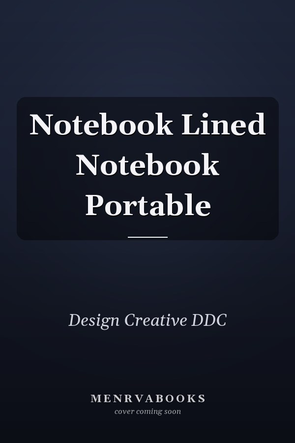 Notebook Lined Notebook Portable
