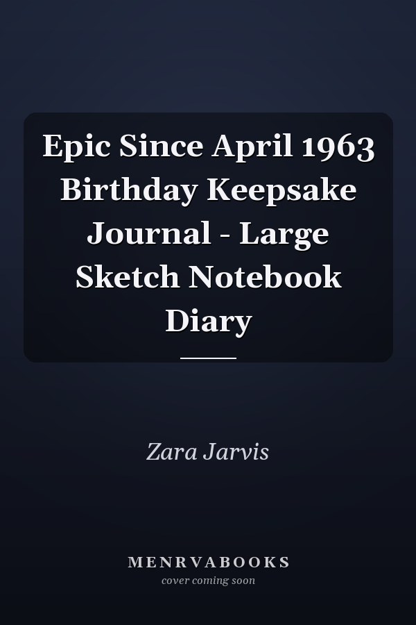 Epic Since April 1963 Birthday Keepsake Journal - Large Sketch Notebook Diary