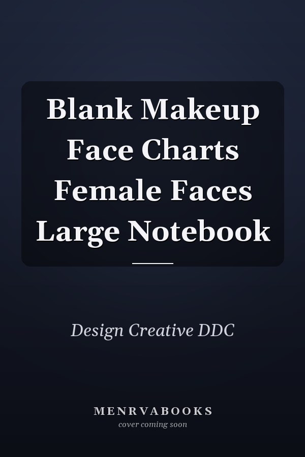 Blank Makeup Face Charts Female Faces Large Notebook