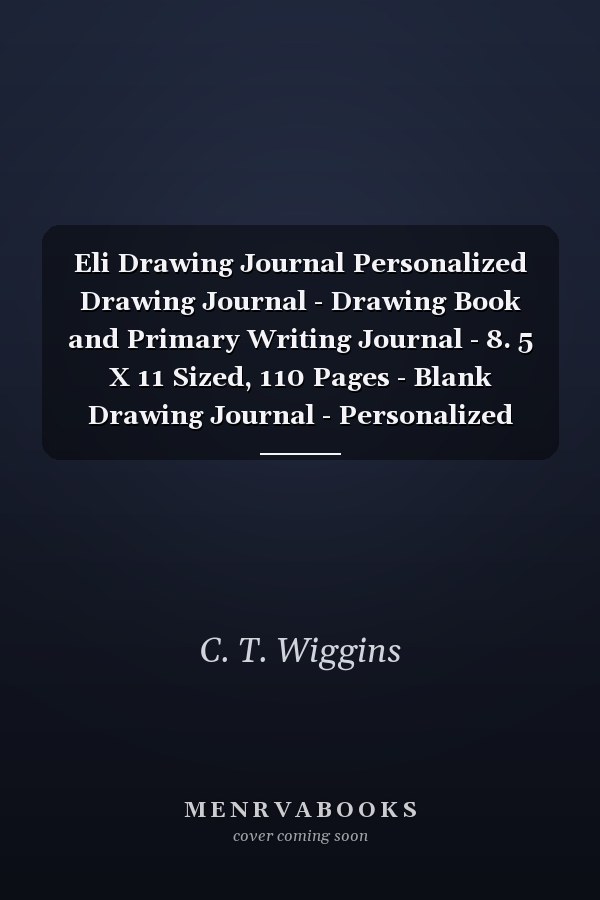 Eli Drawing Journal Personalized Drawing Journal - Drawing Book and Primary Writing Journal - 8. 5 X 11 Sized, 110 Pages - Blank Drawing Journal - Personalized Journal for Girls - Ideal for Pre-K Through 1st Grade - Pink Unicorn Drawing Journal