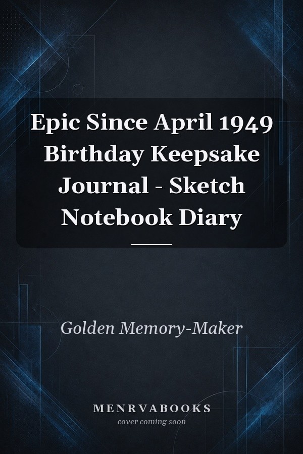 Epic Since April 1949 Birthday Keepsake Journal - Sketch Notebook Diary