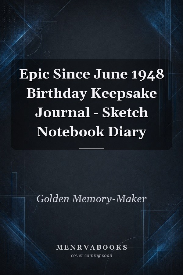 Epic Since June 1948 Birthday Keepsake Journal - Sketch Notebook Diary