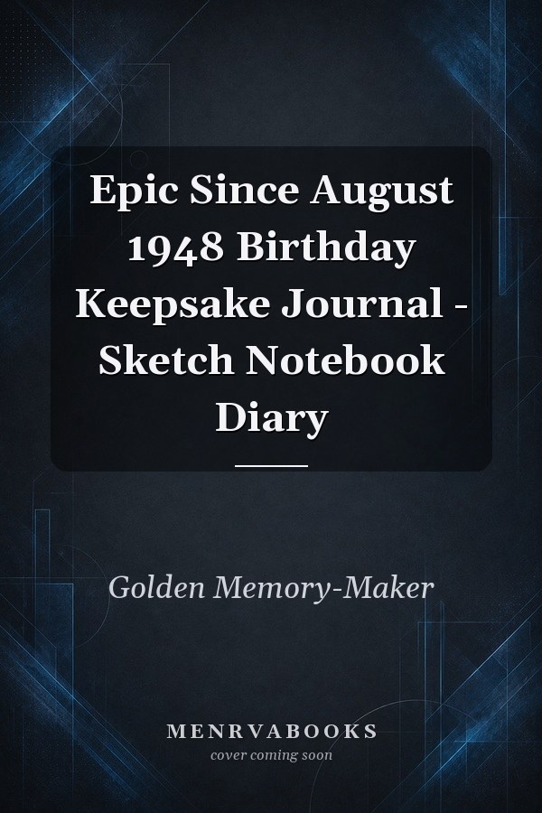 Epic Since August 1948 Birthday Keepsake Journal - Sketch Notebook Diary