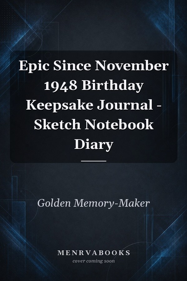 Epic Since November 1948 Birthday Keepsake Journal - Sketch Notebook Diary