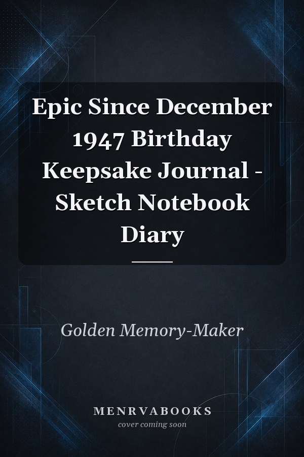 Epic Since December 1947 Birthday Keepsake Journal - Sketch Notebook Diary
