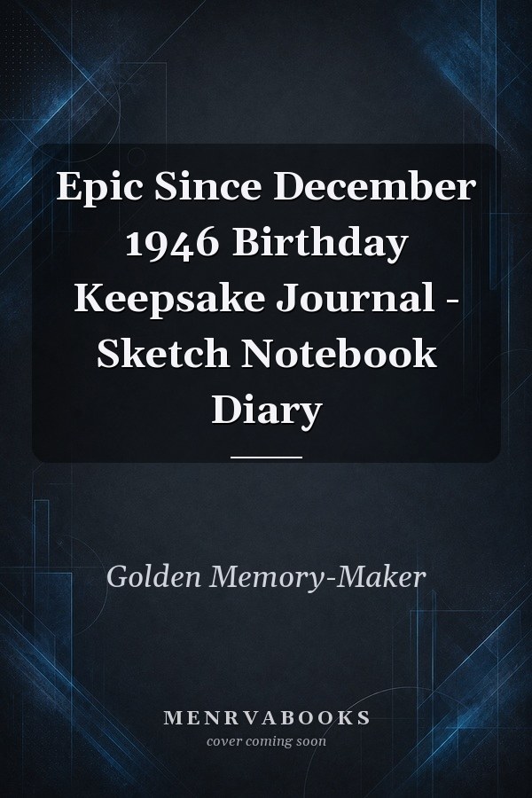 Epic Since December 1946 Birthday Keepsake Journal - Sketch Notebook Diary
