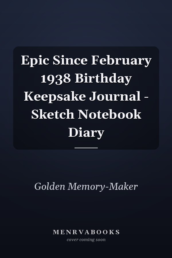 Epic Since February 1938 Birthday Keepsake Journal - Sketch Notebook Diary