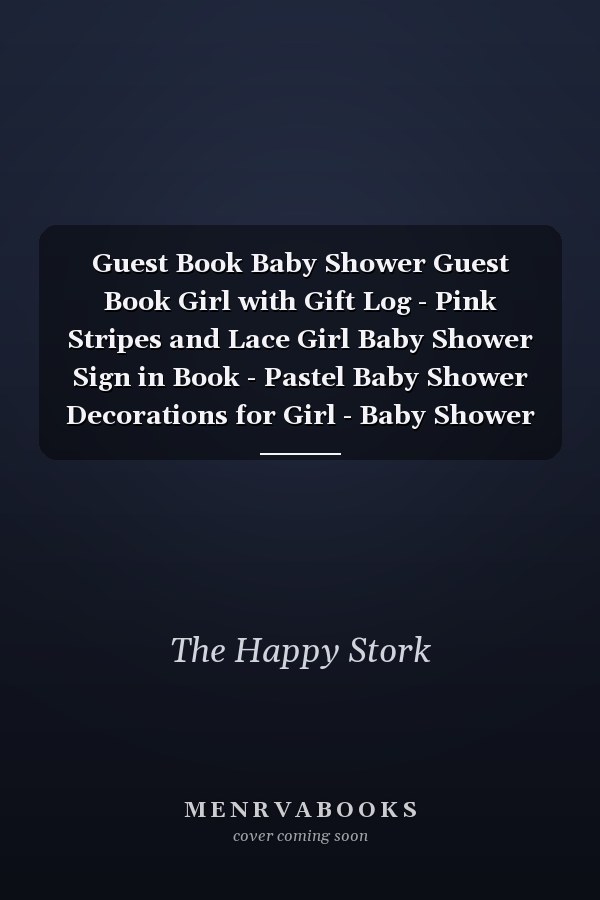 Guest Book Baby Shower Guest Book Girl with Gift Log - Pink Stripes and Lace Girl Baby Shower Sign in Book - Pastel Baby Shower Decorations for Girl - Baby Shower Registry Book - Guest Book with Space for Name and Address (112 Pages 8. 25 X 8. 25)
