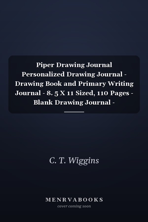 Piper Drawing Journal Personalized Drawing Journal - Drawing Book and Primary Writing Journal - 8. 5 X 11 Sized, 110 Pages - Blank Drawing Journal - Personalized Journal for Girls - Ideal for Pre-K Through 1st Grade - Pink Unicorn Drawing Journal