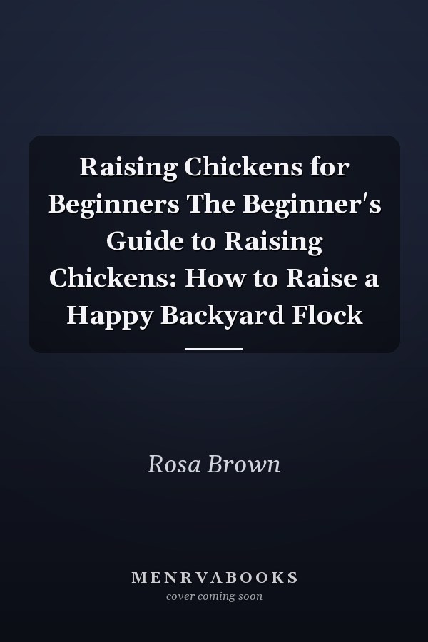 Raising Chickens for Beginners The Beginner's Guide to Raising Chickens: How to Raise a Happy Backyard Flock