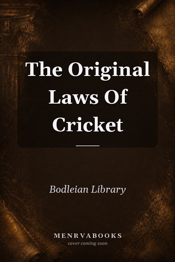 The Original Laws Of Cricket