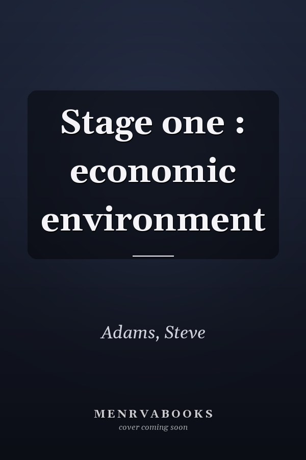 Stage one : economic environment