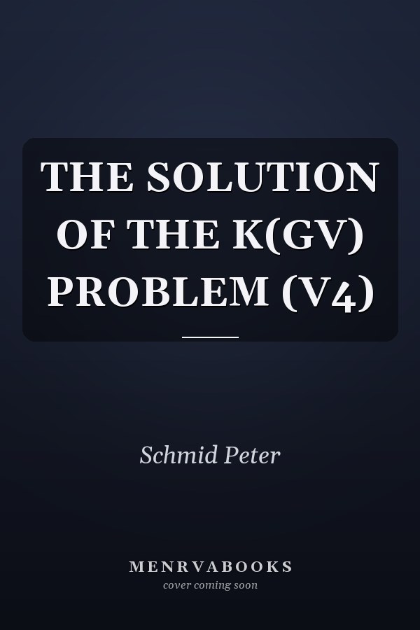 THE SOLUTION OF THE K(GV) PROBLEM  (V4)