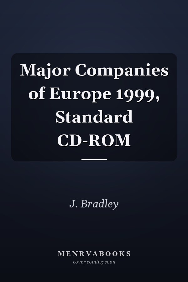 Major Companies of Europe 1999, Standard CD-ROM