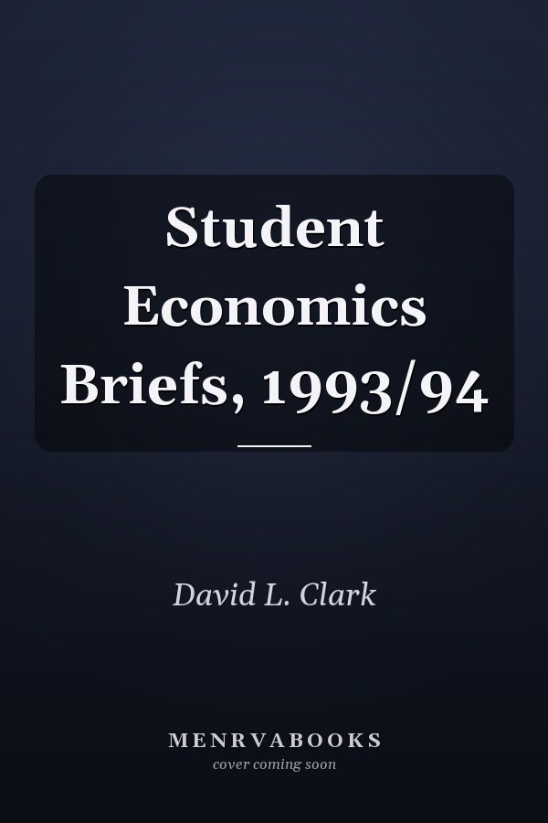 Student Economics Briefs, 1993/94